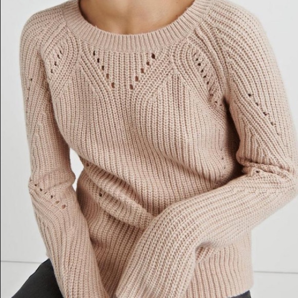 Lucky Brand Tops - LUCKY BRAND CREWNECK POINTELLE SWEATER NEW
